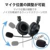 ELECOM HS-HP20UBK Wired Headset with USB Microphone, Binaural, Over-the-Head, 1.8m, Foldable, 40mm Drivers, Black