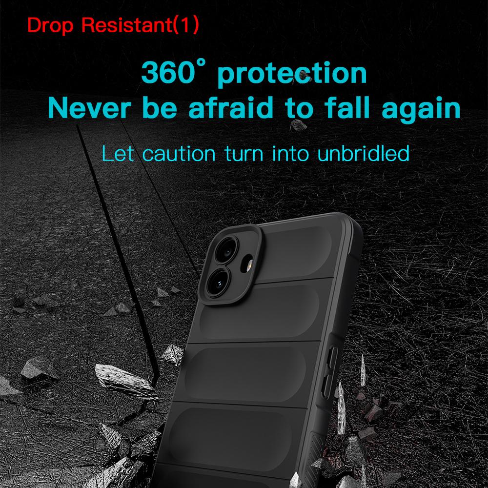 KEYSION Shockproof Matte Case for Nothing CMF Phone 1 Anti-skid Soft Silicone Phone Back Cover for Nothing CMF Phone 1