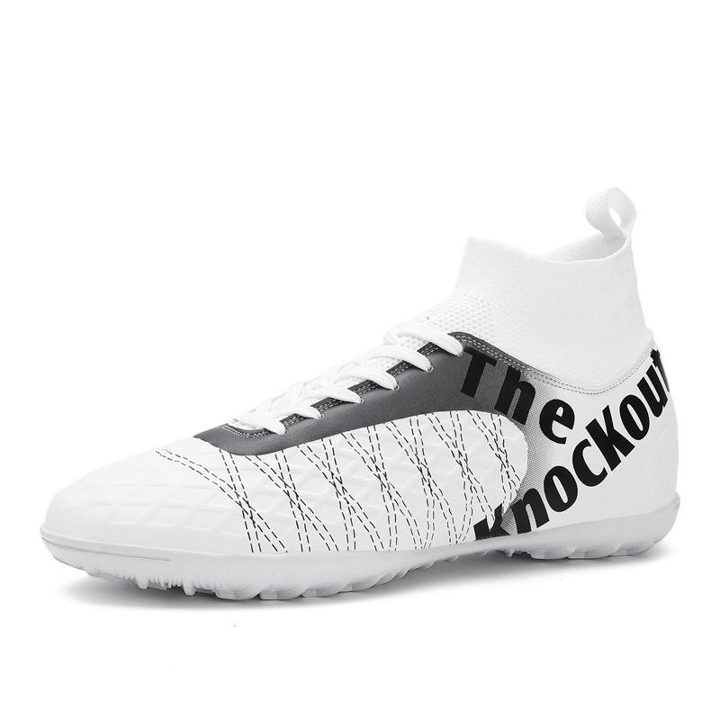 505 Football Shoes Children Boys Girls Teenagers With A High Top Flying Weave HG Long Nails FG Broken TF Flat Leather Surface Suitable Sports