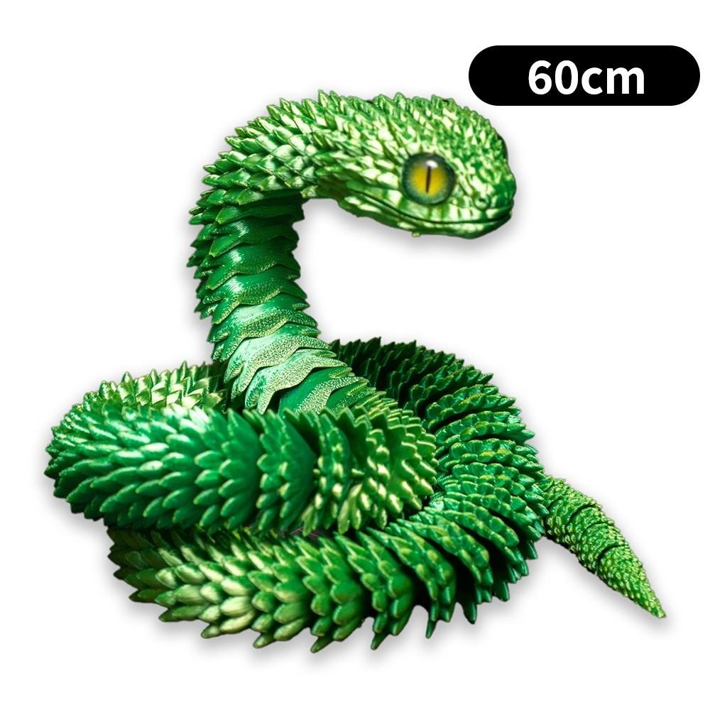 Movable Joint Snake Fidget Toy PLA Simulation Snake New Desktop Ornament Kids Play