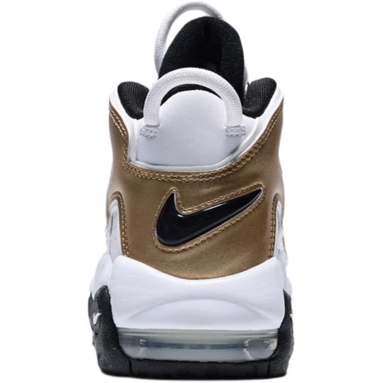 Nike Air More Uptempo Comfortable Soft High-Top Kids Basketball Shoes Unisex Basketball Shoes White Platinum IO7601-171