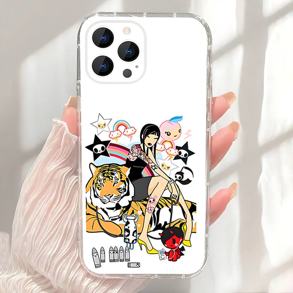 T-Tokidokis Japan girl Phone Case For iPhone 17,16,15,14,13,12,11 Pro,Max,Plus,X,XS,XR,SE4,E Mini Transparent Soft Cover