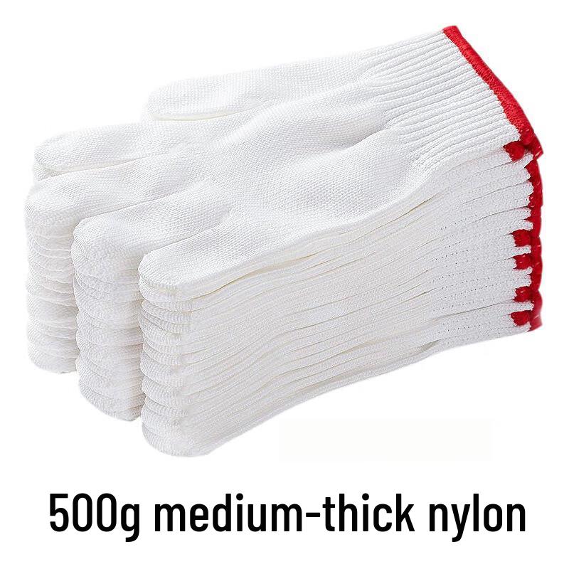 Bingfu Thickened Cotton Work Gloves (12 Pairs)