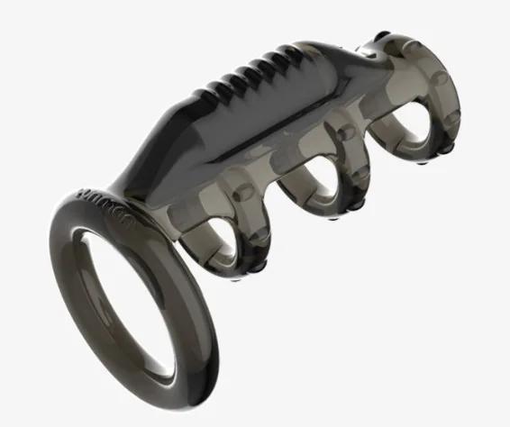 G Spot Stimulator Bullet Vibrator Cock Sleeve Penis Vibrating Ring Ejaculation Delay Strap On Dildo Dick Enlargement Extender