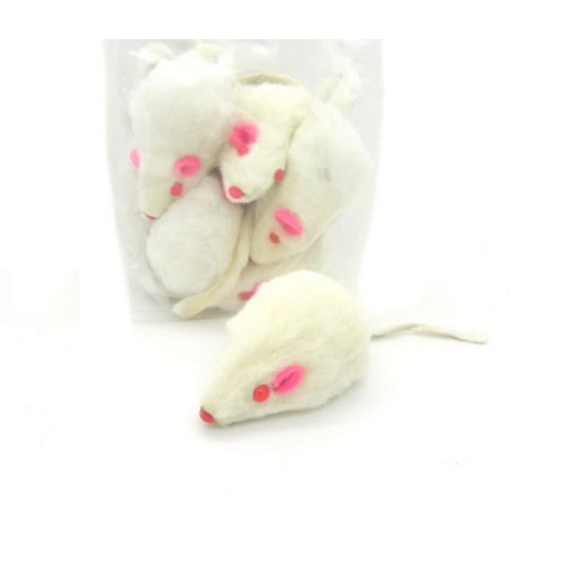 Pet Cat Playing Toys Real Fur Mouse Short Hair Real Hair Mouse with Sound Toy Sound for Kitten Cat Toy Pet Products