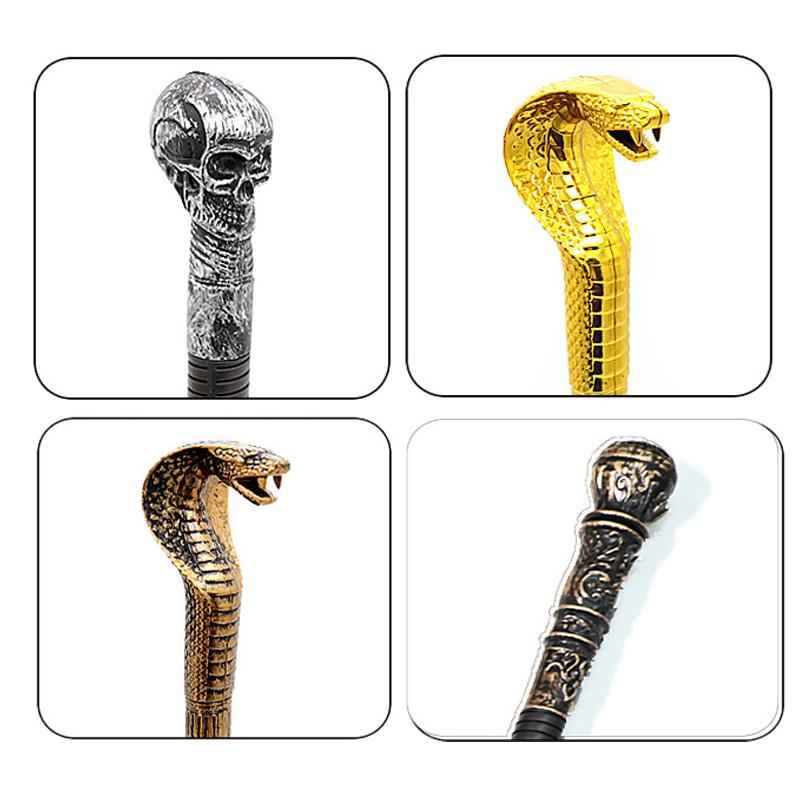 Snake Head Scepter Toy Skull Head Pharaoh King'S Magical Wands Cosplay Props
