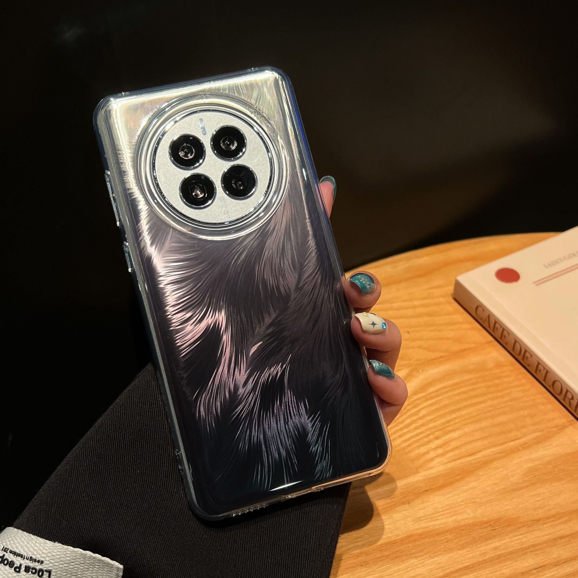 

IMD Creative Fox Tail, Suitable for Huawei Mate60 Phone Case 50pro, Fashionable and Individual 40, All-inclusive 30 huawei mate60 чорний