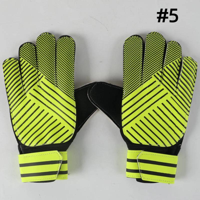 Football Goalkeeper Gloves Suitable For Children Non-Slip Breathable Abrasion-Resistant Latex Leather Materials