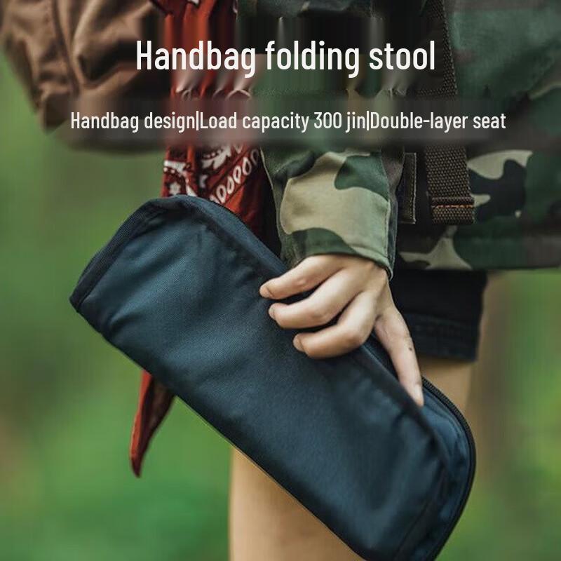OEING Portable Camping & Fishing Stool with Storage