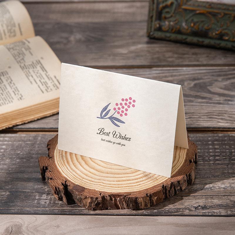 

10pcs Graduation Season Greeting Card Birthday Gratitude Blessing Card Holiday Business Kraft Postcard Message Card Envelope Set 10pcs