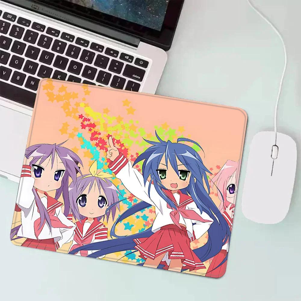 Lucky Star Konata Izumi Kleines Gaming-Mauspad XS-Mauspad Desktop-Dekoration Büro-Schreibtischmatte Teppich für PC-Gamer Rutschfester Gummi