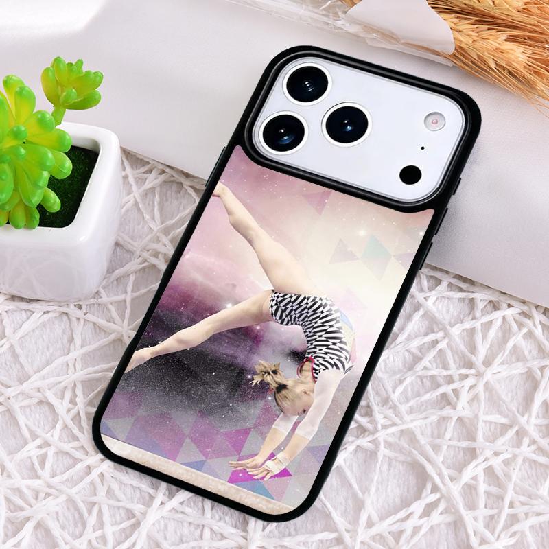 Gymnastics Oil Painting Phone Case for iPhone 17 Air 16 15 11 12 14 13 Pro Max Shockproof Cover