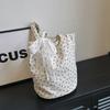 French Style Bow Lace Ribbons Bag Commute Women's Tote Bag Ins Flower Shoulder Bag  Girls