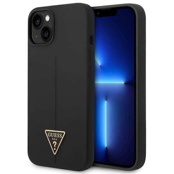 Guess Guhcp14Msltgk Iphone 14 Plus / 15 Plus 6.7 Czarny/Black Hardcase Silicone Triangle