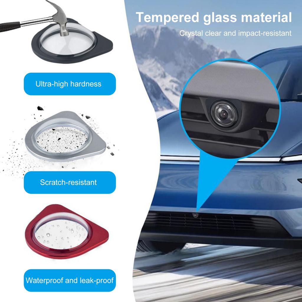Camera Cover Tempered Glass Front Camera Protector Scratch & Drop Resistant for Tesla Model Y Model 3 2026-2026Model YL