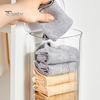 Wall Mount Storage Box Large Capacity Clear Visible Hollow Bottom Dustproof Multifunctional Socks Briefs Panties Underwear Organizer Holder Container