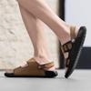 Fashion Brand Men Leather Sandals Summer Soft Sole Beach Casual Classic Dual-use Slippers Outdoor Comfort Non-Slip New Arrival Sandals