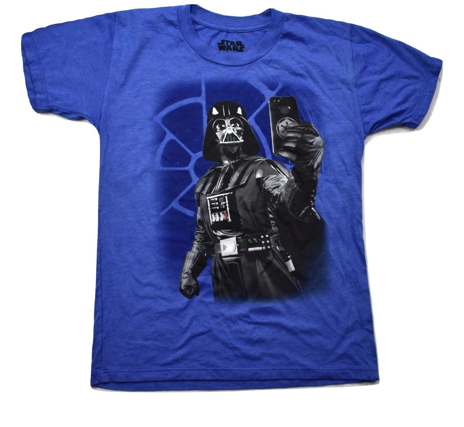 

Star Wars Youth Boys Darth Vader Taking Selfie Shirt New Size M S