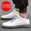 Spring Autumn Men's Inner Heightening Shoes Leather Sports Casual Shoes Invisible Height Increasing Shoes Men Sport Elevator 8CM