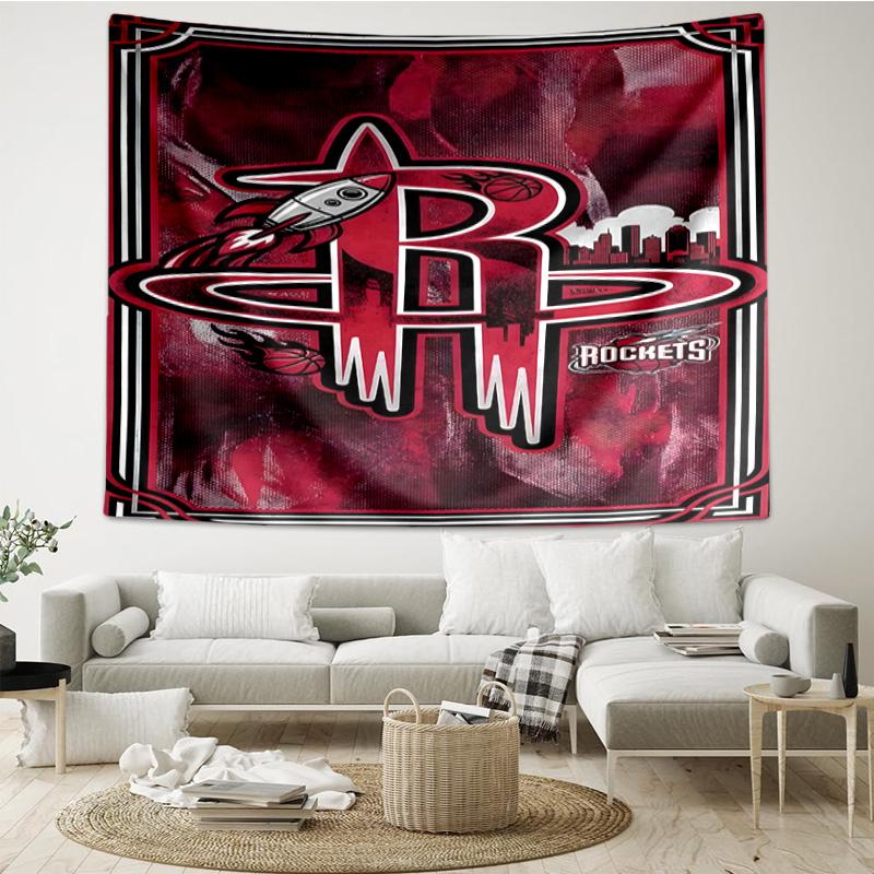 Rockets Basketball Team Quick-Dry Tapestry Hanging for Bedroom,Livingroom, Playroom,Decor Art Room Wall Tapestry Holiday and Birthday Gifts