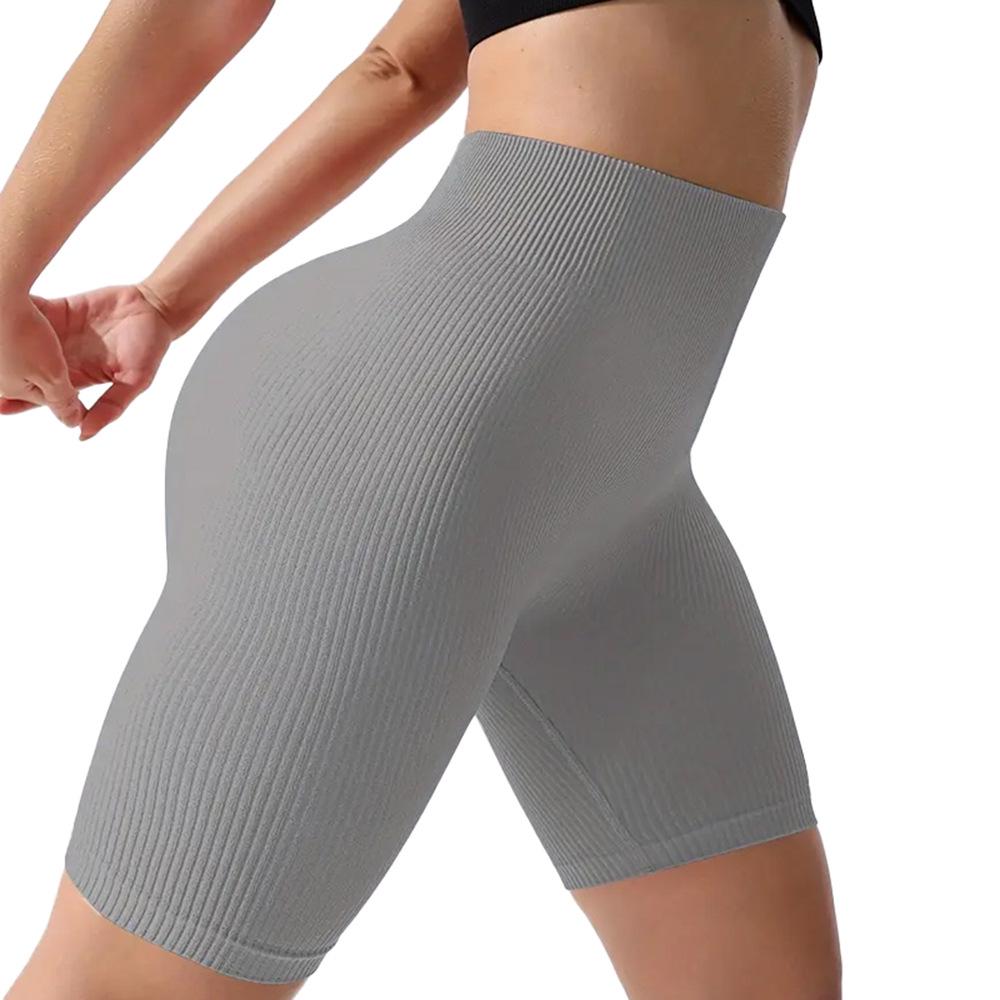 Europäische & Amerikanische Gerippte High-Waist Strick-Yogahosen - Bestseller Nahtlose, Hautfreundliche Fitness-Tights für Herbst & Winter