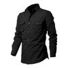 New Men's Shirt: Multi-Pocket Casual Long-Sleeved Top for Men