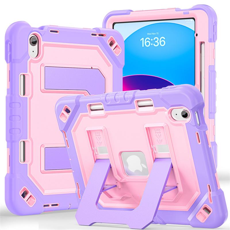 iPad 10th/11th Gen Pro 11 Invisible Folding Stand Anti-drop Protective Strap Case