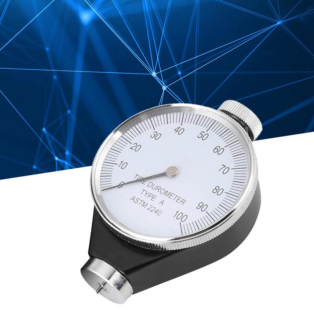 Meter 0‑100 HA Härteprüfer Gummihärteprüfer Durometer Messgerät Shore Typ A/O/D Gummi-Reifen-Durometer Härteprüfer