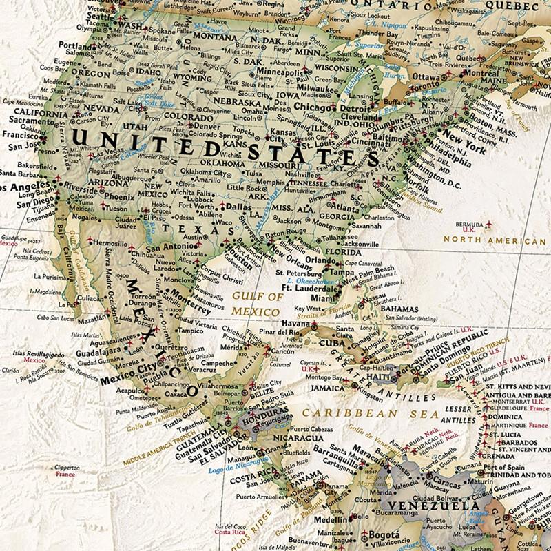 Decorative Hanging Picture Retro World Map Posters Education Printing Wall Art Pictures Painting Office Home Decoration
