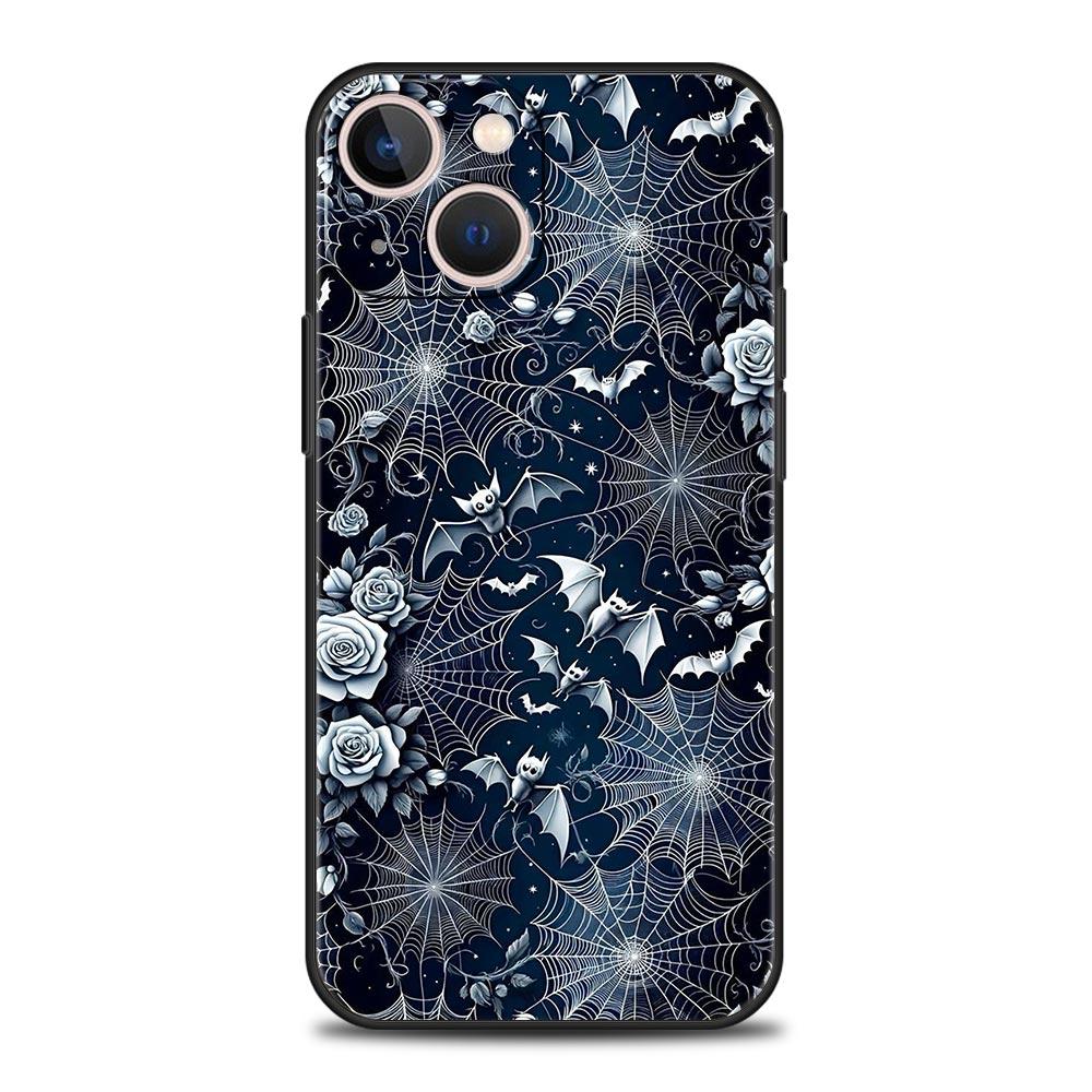 Spider Web Phone Case Cover for iPhone 17 16 15 14 13 12 11 Pro Max 17 Air Plus Shockproof Soft TPU Shell Fundas Capas Coque Bag