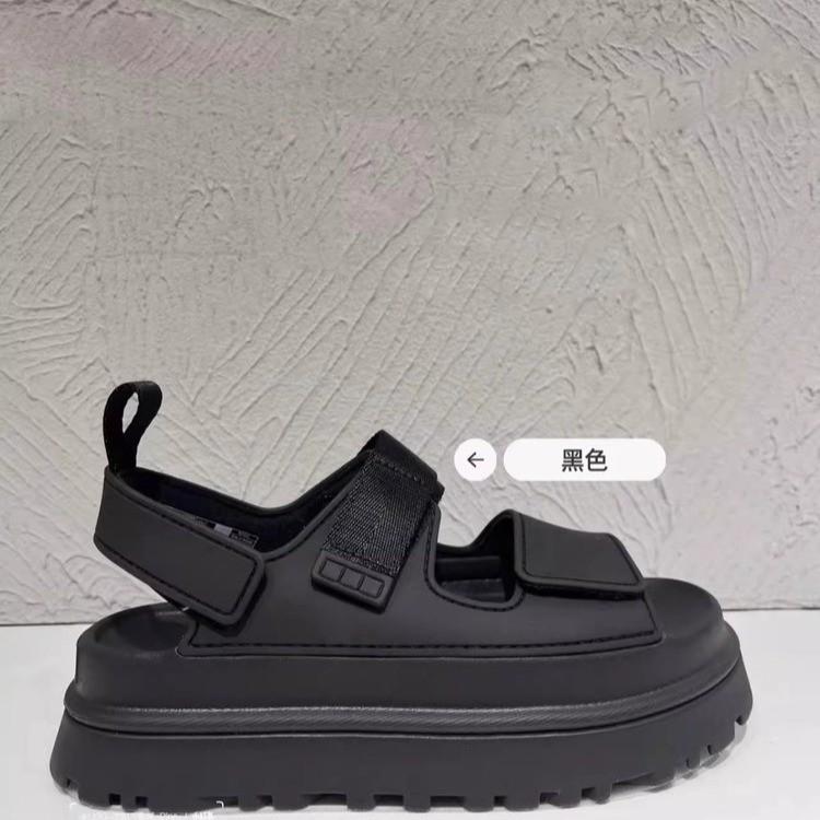 

2025 new thick sole height increase of 5 cm beach Velcro sandals summer word with a pedal fashion versatile 35