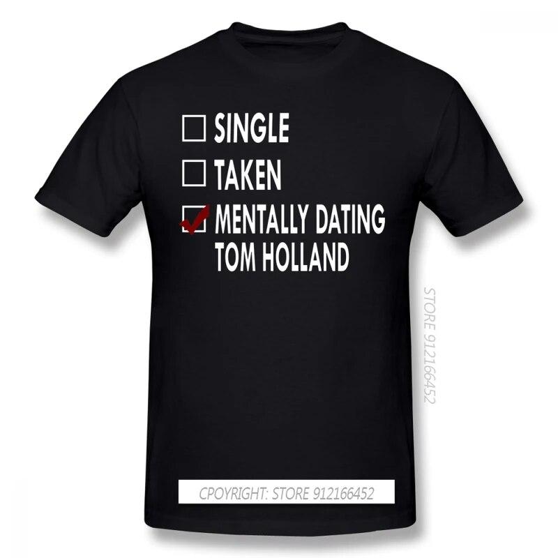 Tom Holland T Shirt Dating Tom Holland T-Shirts Basic Short Sleeves Tees Shirt Plus Size Unisex Cotton Summer Tshirt Streetwear