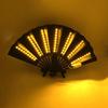 Rose Lace Edge LED Folding Fan - Wedding Gift & Dance Prop