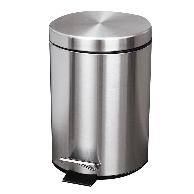 Ourunzhi Stainless Steel Pedal Trash Can