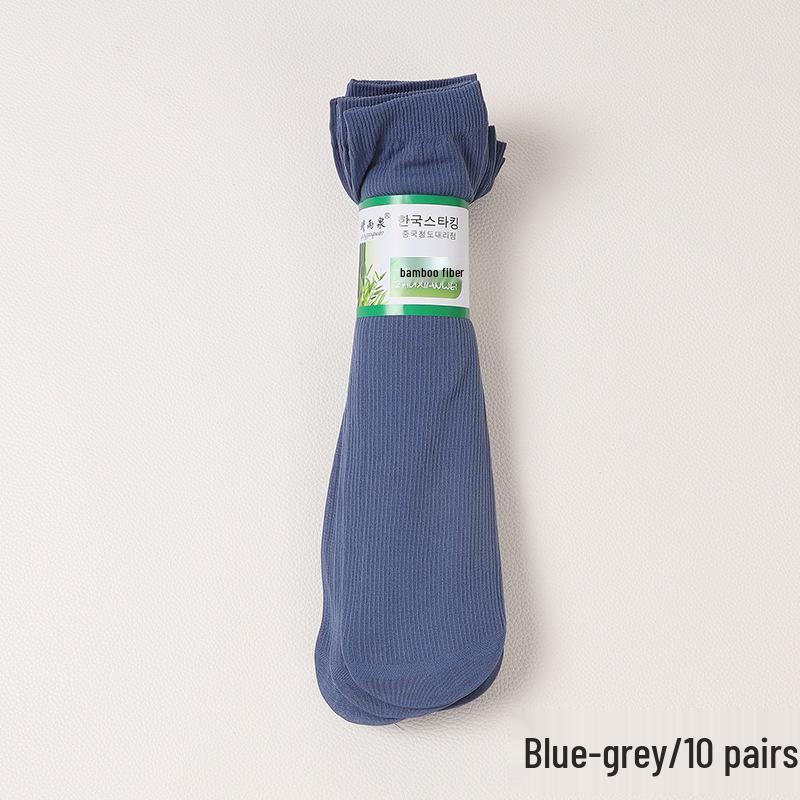 Men's Cool Breathable Mid-Calf Silk Socks - Middle-Aged & Elderly