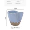 130ml Tazza da Caffè in Ceramica Creativa Tazza Espresso Vintage Ceramica Grezza Utensile da Bere per il Tè Pomeridiano Tazza da Acqua da Ufficio Regalo per Coppia