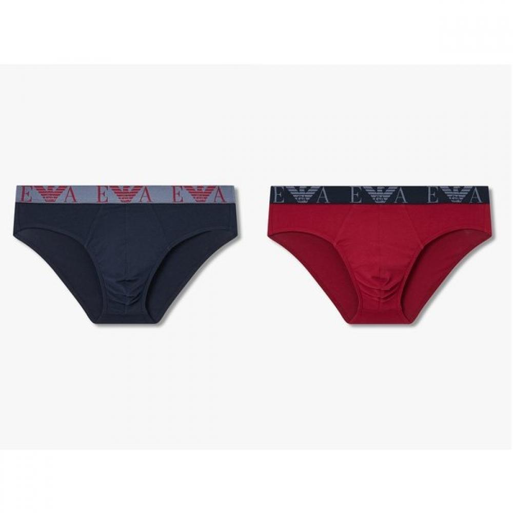 Emporio Armani Men S Big Logo Cotton Brief Set 0815311306 0815311307 L(105)