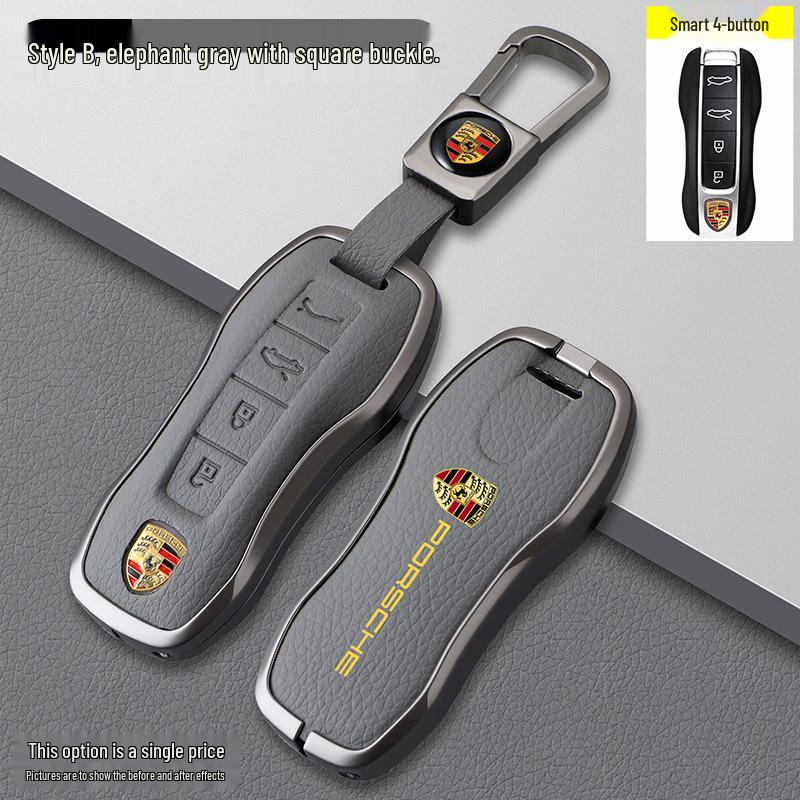 Porsche Model B Elephant Grey Key Case