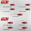 TOOLEAGUE 9Pcs Precision Pick and Hook Set with Scraper and Magnetic Telescoping Tool Kit for Automotive and Electronic Hand Tools Car Auto Oil
