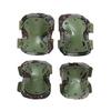 Camouflage Tactical Knee & Elbow Pads Set: 4-Piece Gear for Combat, Training, Riding & Sports Protection