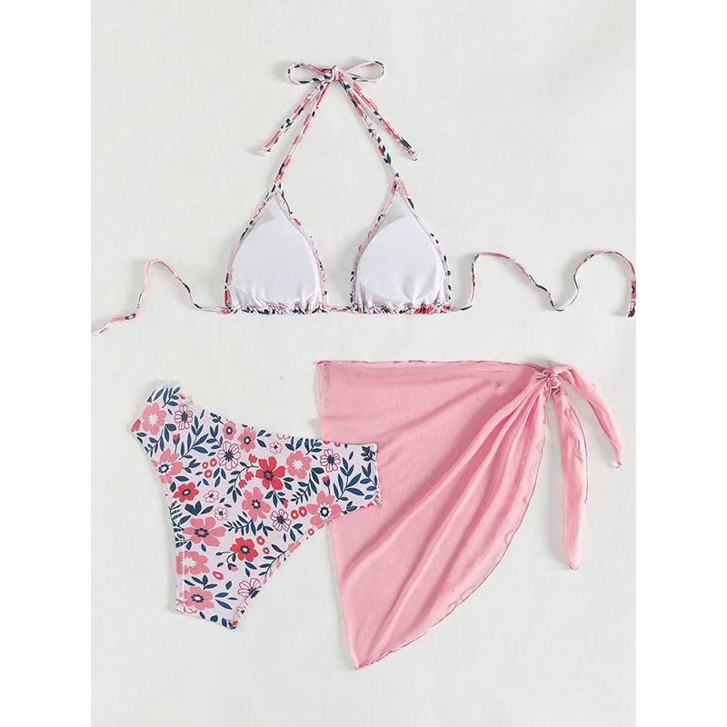 New Sexy Bikinis Floral Swimsuits Women's Swimwear Push Up Female Beach Swim Wear Bathing Suits Bikini Set