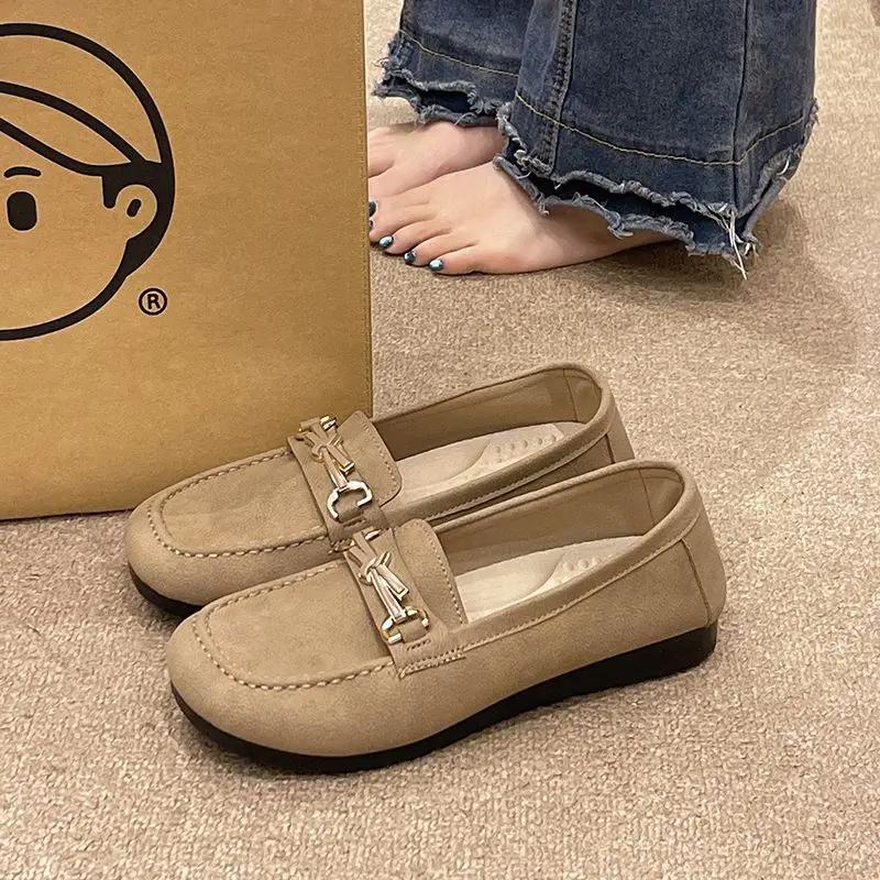 Slip-on Black Women's Flat Shoes With Bow Round Toe 39 Chic and Elegant Cheap Liquidation Spring Point Shoe Non Ladies Footwear