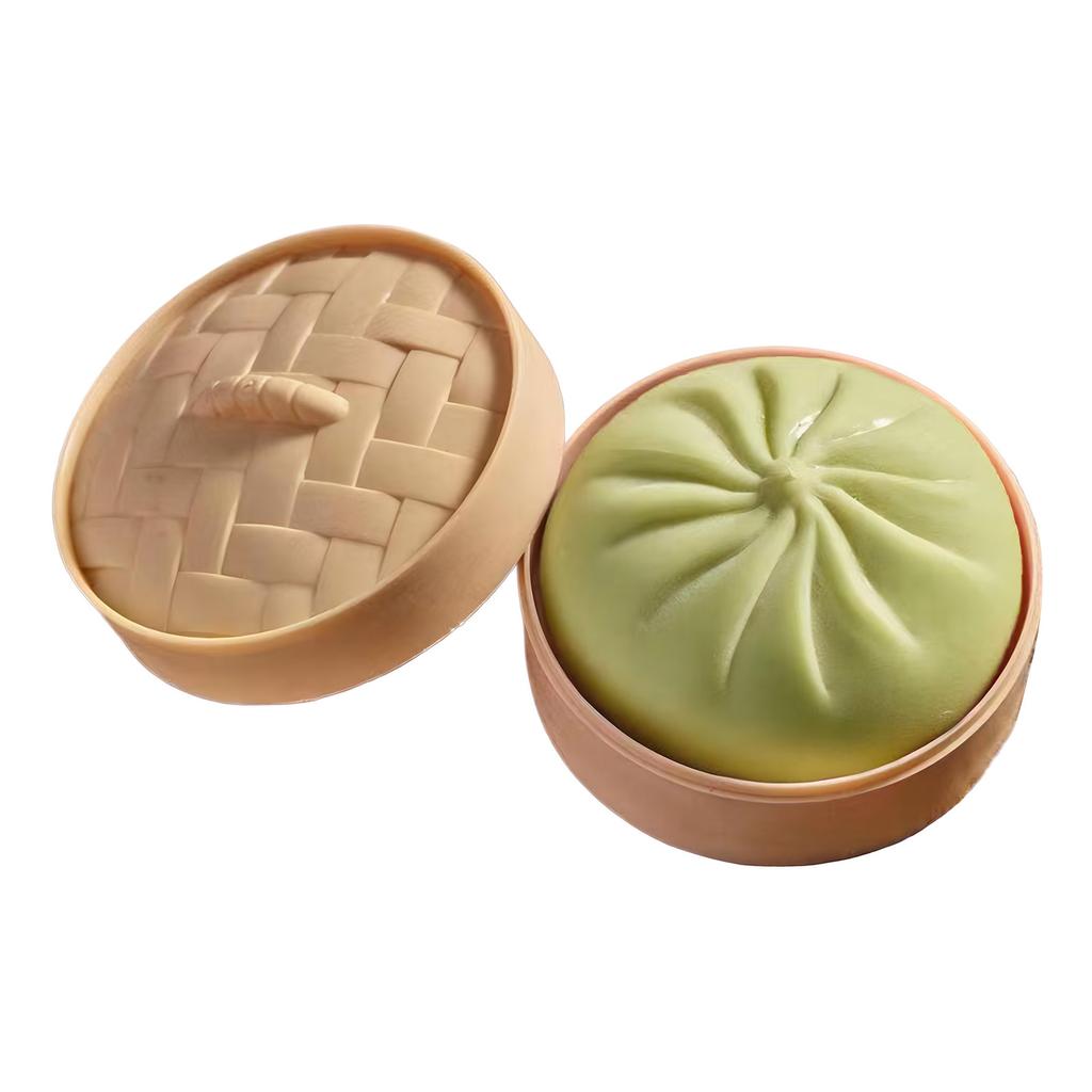 Simulation Steamed Bun Toys with Food Steamer Slow-Rebound Decompression Toy for Birthday Christmas Halloween