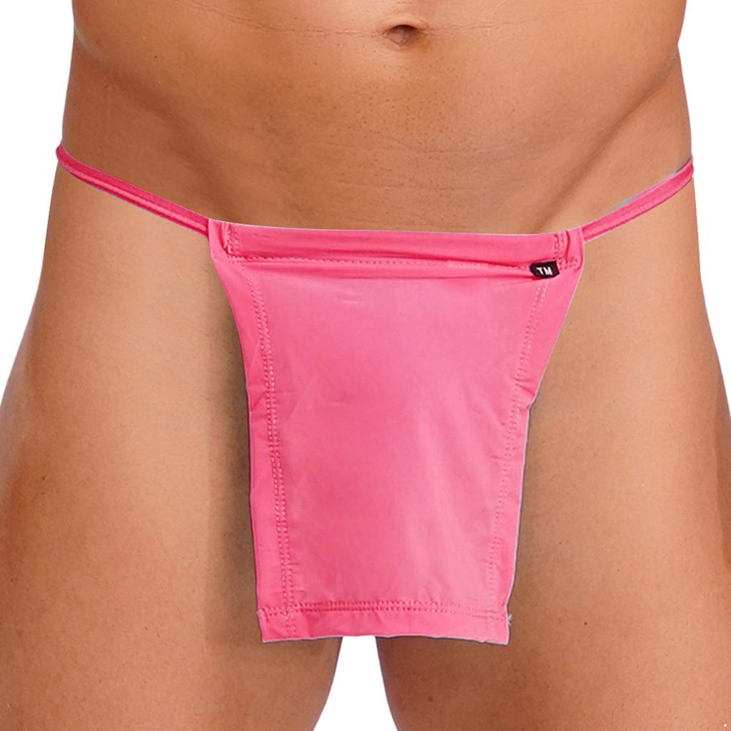 Comfortable Men‘s Cotton Underwear T-back Thong with Distinctive Waistband Loincloth Style