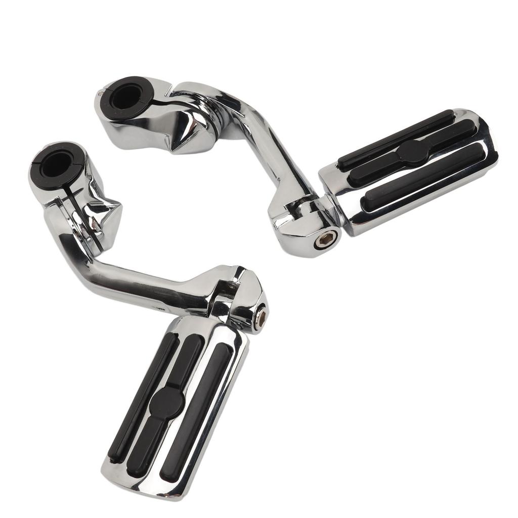2Pcs Motorcycle Highway Foot Peg Chrome Adjustable Durable Comfortable Highway Foot Peg Pedal for Davidson