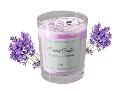 Hot Sale High Quality Handmade 55g Natural Soy Wax Candles for Home Decoration Valentine's Day Scented Vanilla Candles