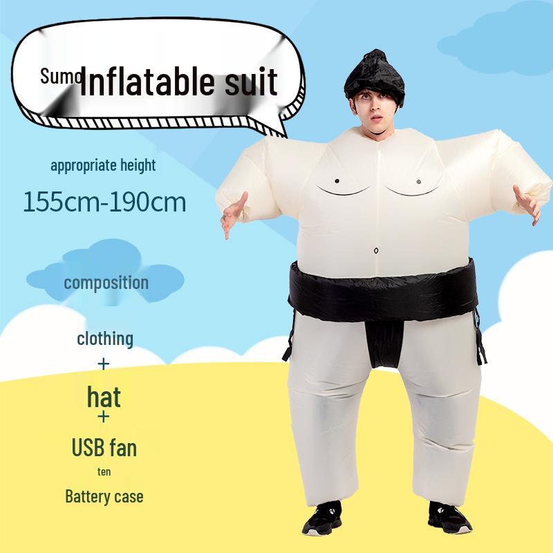 Inflatable Sumo Costumes for Dance & Pranks - Adult Size Fun Props & Dolls