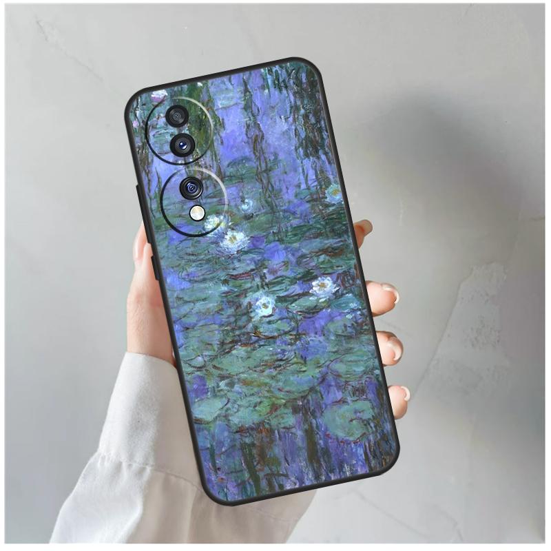 Claude Monet Art Painting For Honor Magic 8 5 6 7 Pro Case For Honor 200 400 70 90 Lite X8c X8b X9a X9b X9c X9d Win RT