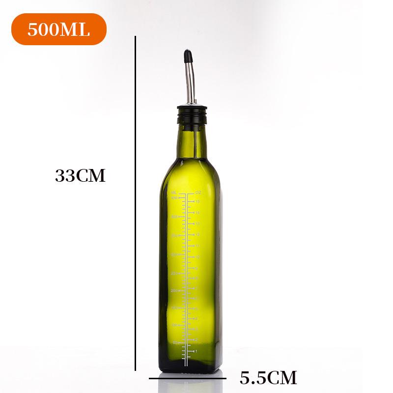 Automatic Glass Oil & Vinegar Dispenser with Transparent Bottle for Kitchen Use