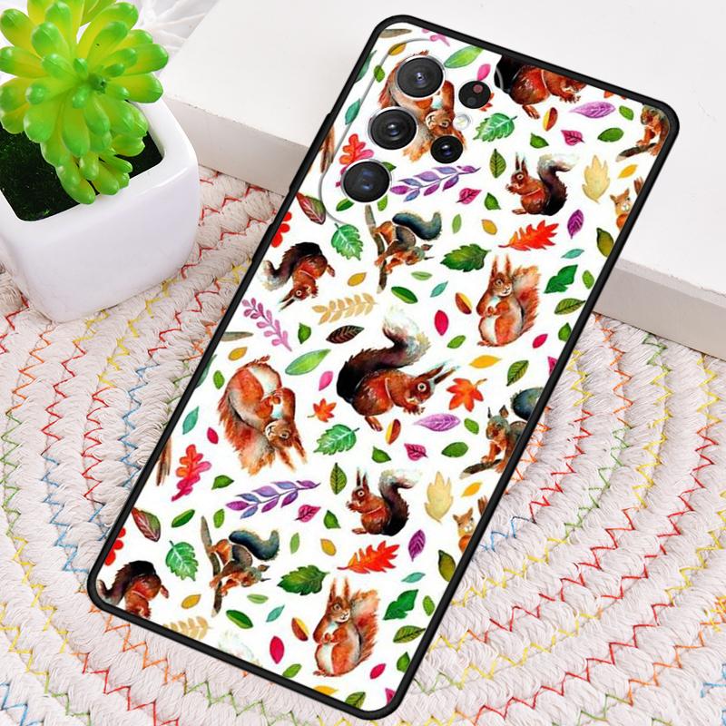 Colorful Squirrels Phone Case for Samsung Galaxy note 10 pro S26 Ultra S23 S24 FE S25 S21 S22 PLUS shockproof Cove
